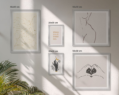 Bilderset fürs sofa Minimalistische Raummotive