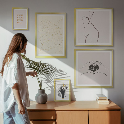Bilderset fürs sofa Minimalistische Raummotive