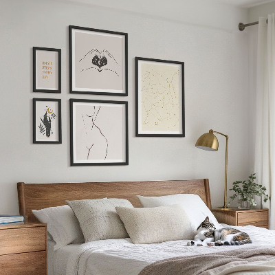 Bilderset fürs sofa Minimalistische Raummotive