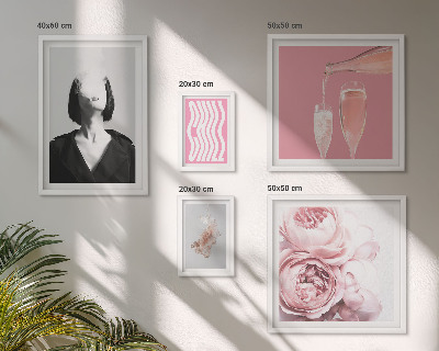 Bildergalerie-set für die wand Chill Wine Woman Smoke