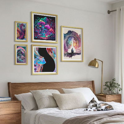 Bilderset fürs sofa Kosmische Inspirationen, Surrealismus