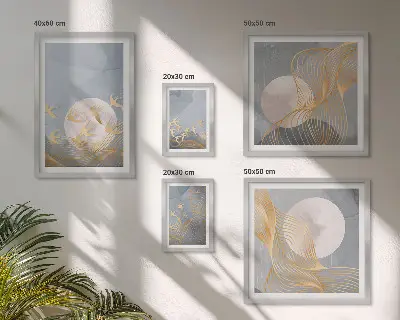 Bildergalerie-Set für die Wand Motiv Harmonie der Natur und Zartheit