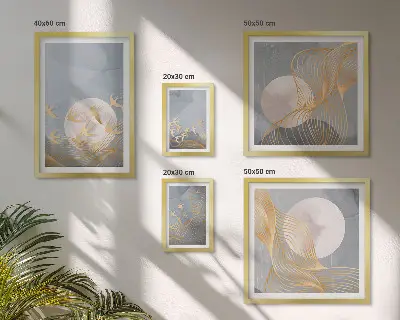 Bildergalerie-Set für die Wand Motiv Harmonie der Natur und Zartheit
