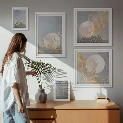Bildergalerie-Set für die Wand Motiv Harmonie der Natur und Zartheit