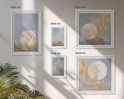 Bildergalerie-Set für die Wand Motiv Harmonie der Natur und Zartheit