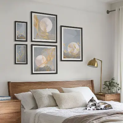Bildergalerie-Set für die Wand Motiv Harmonie der Natur und Zartheit