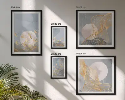 Bildergalerie-Set für die Wand Motiv Harmonie der Natur und Zartheit