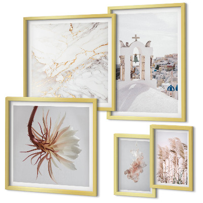 Bildergalerie-set für die wand Stilvolle Ausblicke auf Architektur und Natur
