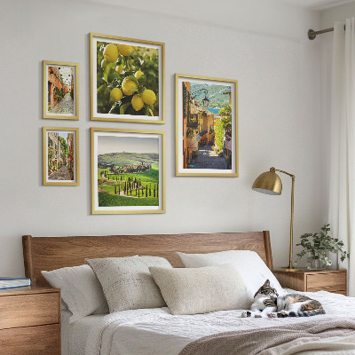 Bilderset fürs sofa Charmante Straßen und Landschaften Italiens