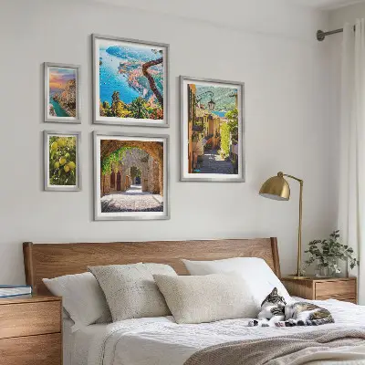 Bildergalerieset für die Wand mit dem Motiv Bezaubernder Meerblick