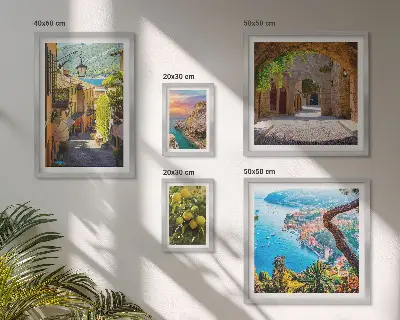 Bildergalerieset für die Wand mit dem Motiv Bezaubernder Meerblick
