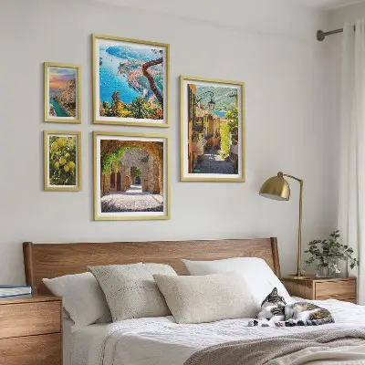 Bildergalerieset für die Wand mit dem Motiv Bezaubernder Meerblick