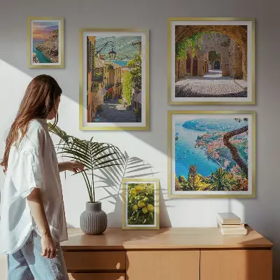 Bildergalerieset für die Wand mit dem Motiv Bezaubernder Meerblick