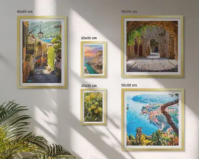 Bildergalerieset für die Wand mit dem Motiv Bezaubernder Meerblick