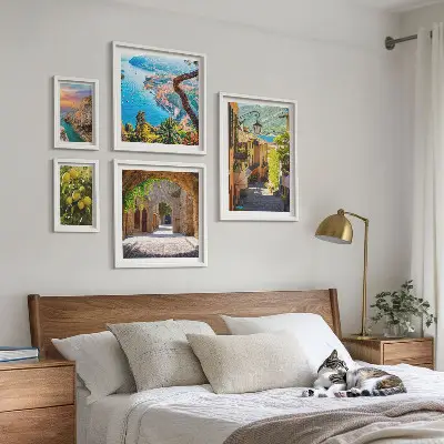 Bildergalerieset für die Wand mit dem Motiv Bezaubernder Meerblick