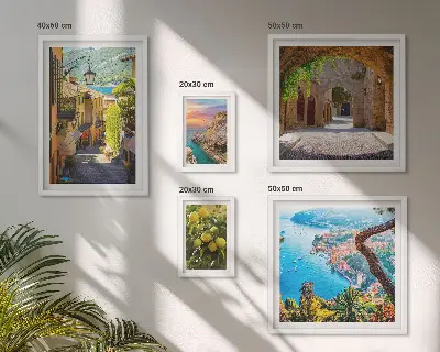 Bildergalerieset für die Wand mit dem Motiv Bezaubernder Meerblick