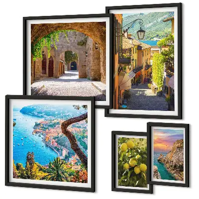 Bildergalerieset für die Wand mit dem Motiv Bezaubernder Meerblick