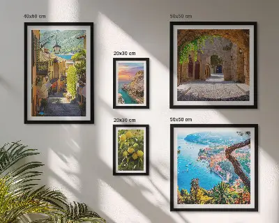 Bildergalerieset für die Wand mit dem Motiv Bezaubernder Meerblick