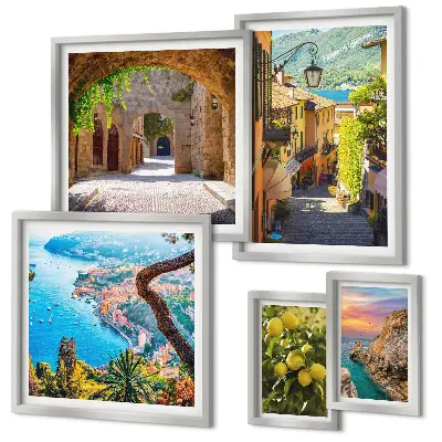 Bildergalerieset für die Wand mit dem Motiv Bezaubernder Meerblick