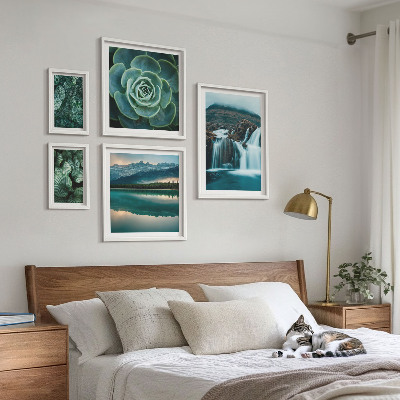 Bildergalerie-set für die wand Grüne Pflanzen, Wasserfälle, Natur