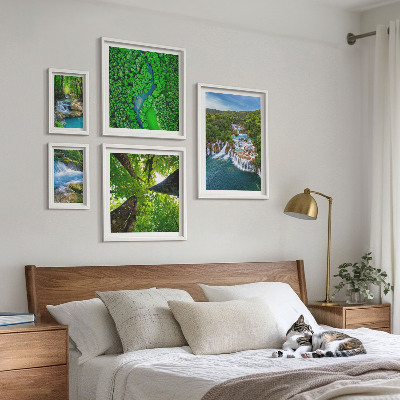Bildergalerie-set für die wand Wasserfälle, grüne Landschaften