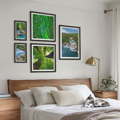 Bildergalerie-set für die wand Wasserfälle, grüne Landschaften