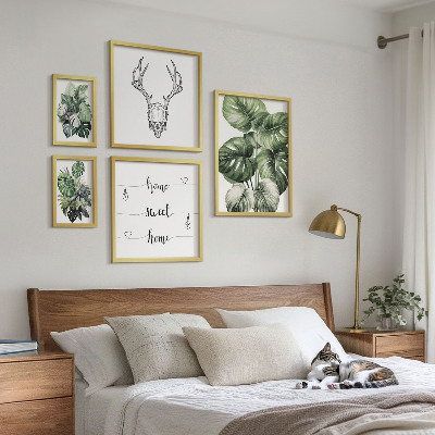 Modernes wandbilder-set Pflanzenmotive mit Naturbezug
