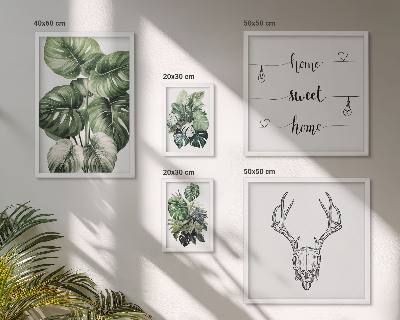 Modernes wandbilder-set Pflanzenmotive mit Naturbezug