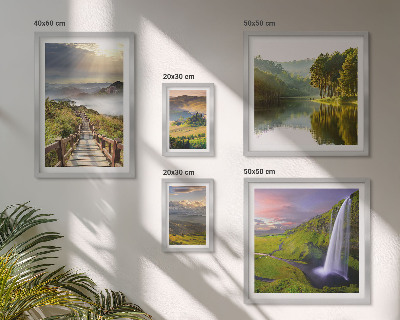 Bilderset fürs sofa Landschaften, Wasserfälle, Berge