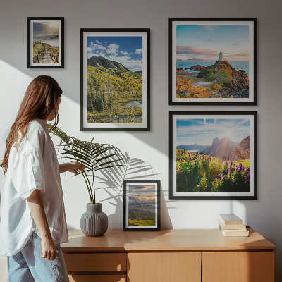 Bildergalerie-set für die wand Berglandschaften Natur