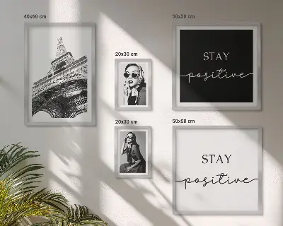 Modernes Wandbilder-Set stilvolle Grafikmotive aus Paris