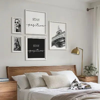 Modernes Wandbilder-Set stilvolle Grafikmotive aus Paris
