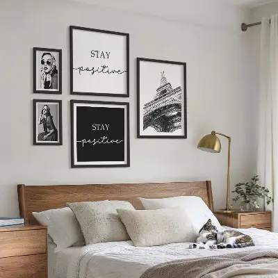 Modernes Wandbilder-Set stilvolle Grafikmotive aus Paris