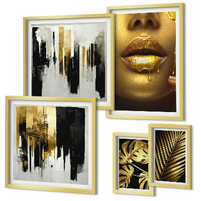 Bildergalerie-set für die wand Glamouröse Pflanzengesichter