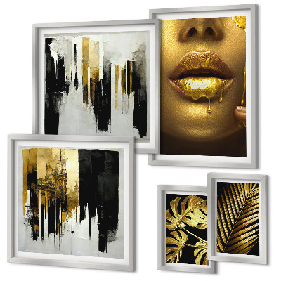 Bildergalerie-set für die wand Glamouröse Pflanzengesichter