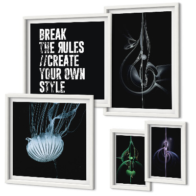 Bildergalerie-set für die wand Abstrakte kreative Motive