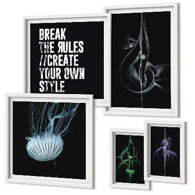 Bildergalerie-Set für die Wand mit abstrakten kreativen Motiven