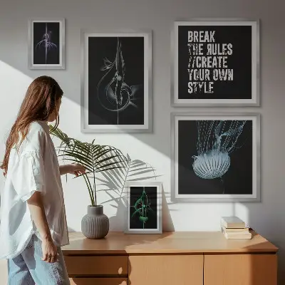 Bildergalerie-Set für die Wand mit abstrakten kreativen Motiven