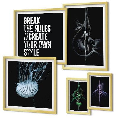 Bildergalerie-set für die wand Abstrakte kreative Motive