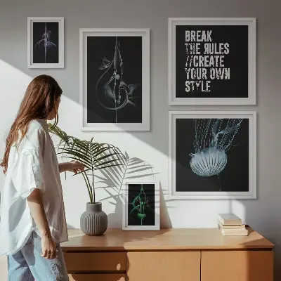 Bildergalerie-Set für die Wand mit abstrakten kreativen Motiven