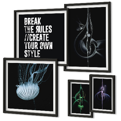 Bildergalerie-set für die wand Abstrakte kreative Motive