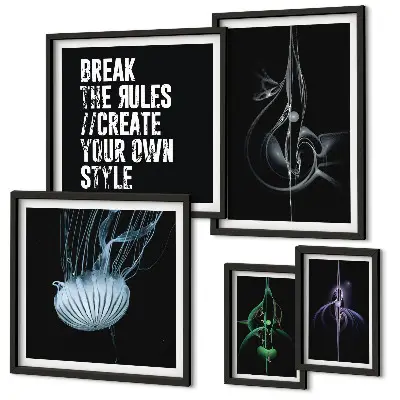 Bildergalerie-Set für die Wand mit abstrakten kreativen Motiven
