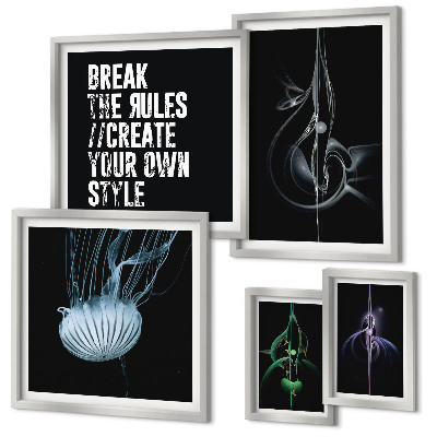 Bildergalerie-set für die wand Abstrakte kreative Motive