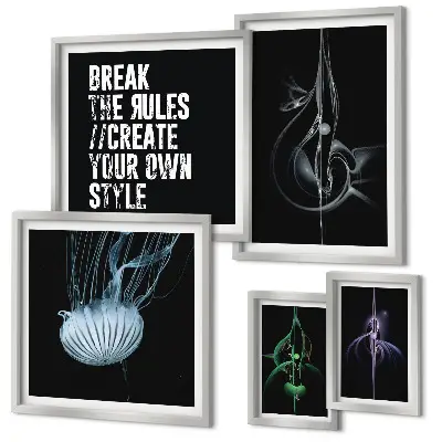 Bildergalerie-Set für die Wand mit abstrakten kreativen Motiven