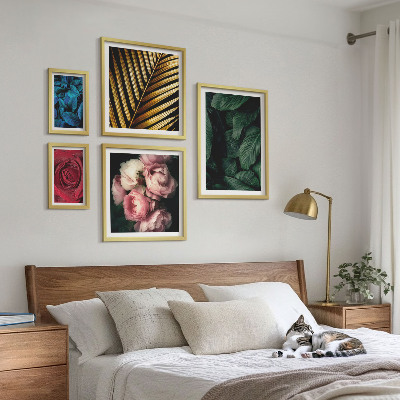 Modernes wandbilder-set Pflanzenmotive