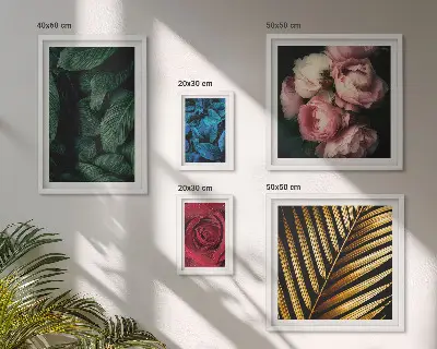 Wandbilder-Set mit Pflanzenmotiven