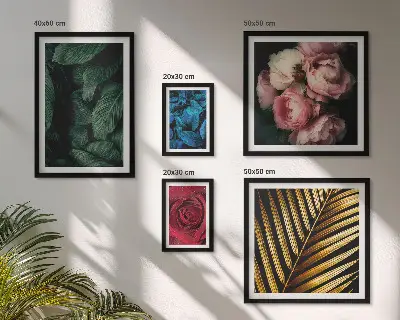 Wandbilder-Set mit Pflanzenmotiven