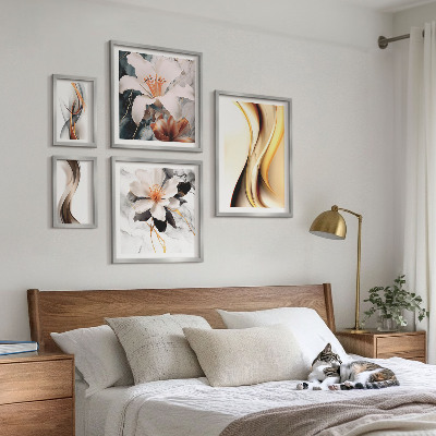 Bildergalerie-set für die wand Stilvolle abstrakte Blumen