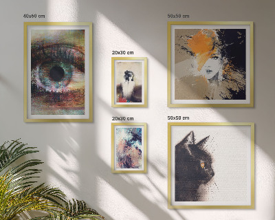 Modernes wandbilder-set Abstraktion von Porträts in der modernen Kunst