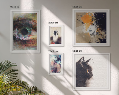 Modernes wandbilder-set Abstraktion von Porträts in der modernen Kunst